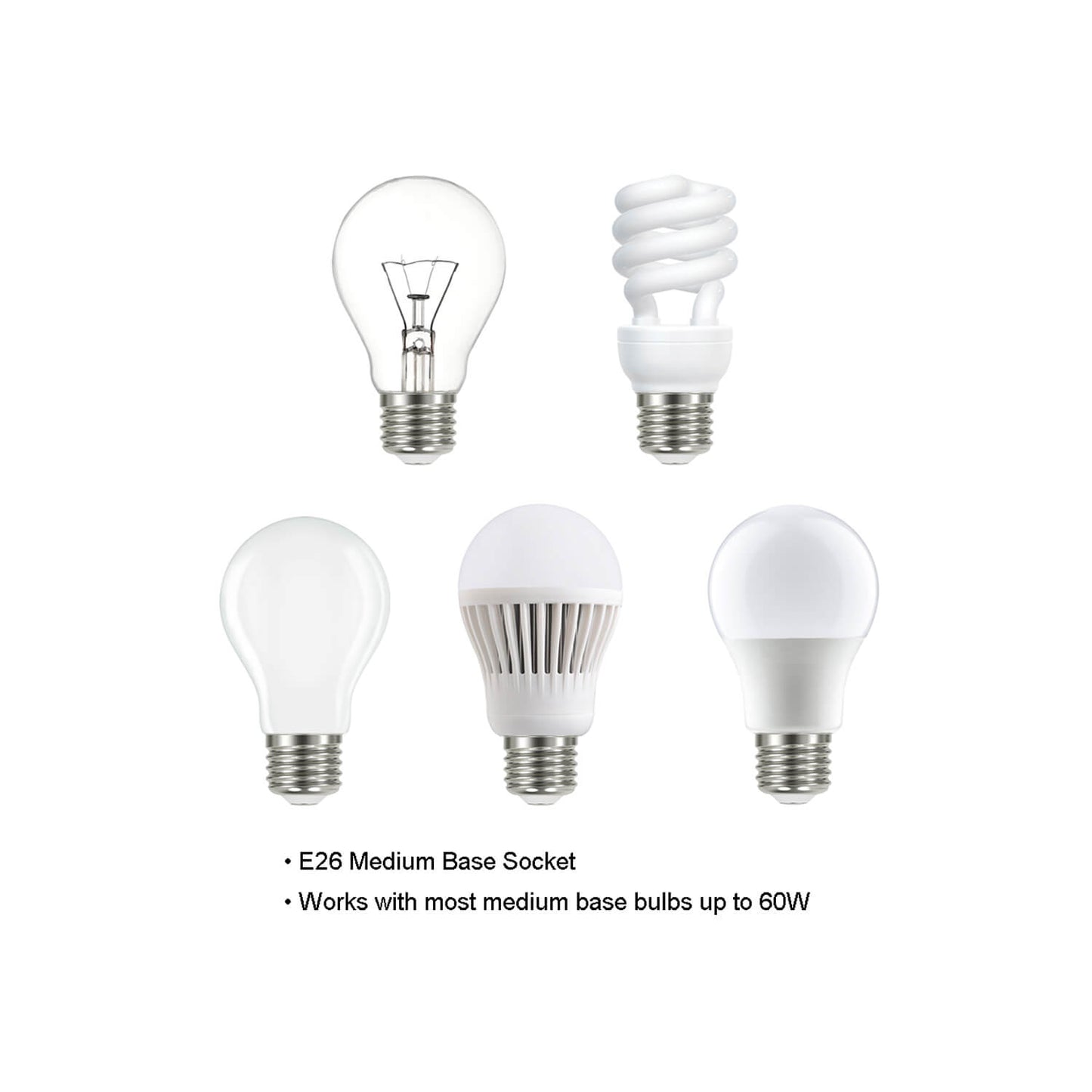 Modern Brushed Nickel 5-Light Glass Chandelier