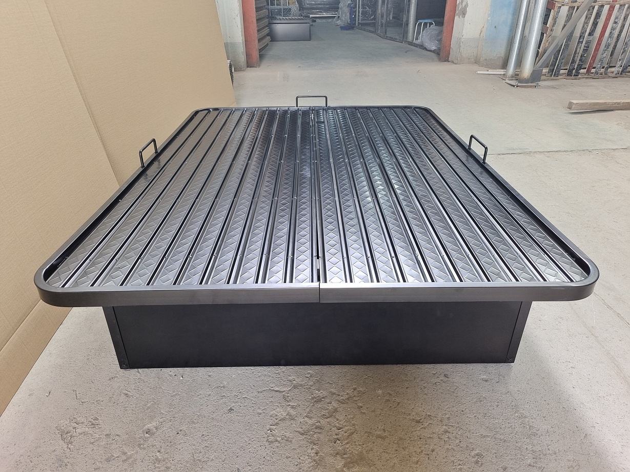 Heavy Duty Metal Bed Frame for Hotel & Motel – Commercial Platform Bed Model LG-M111 (Twin / Full / Queen / King)