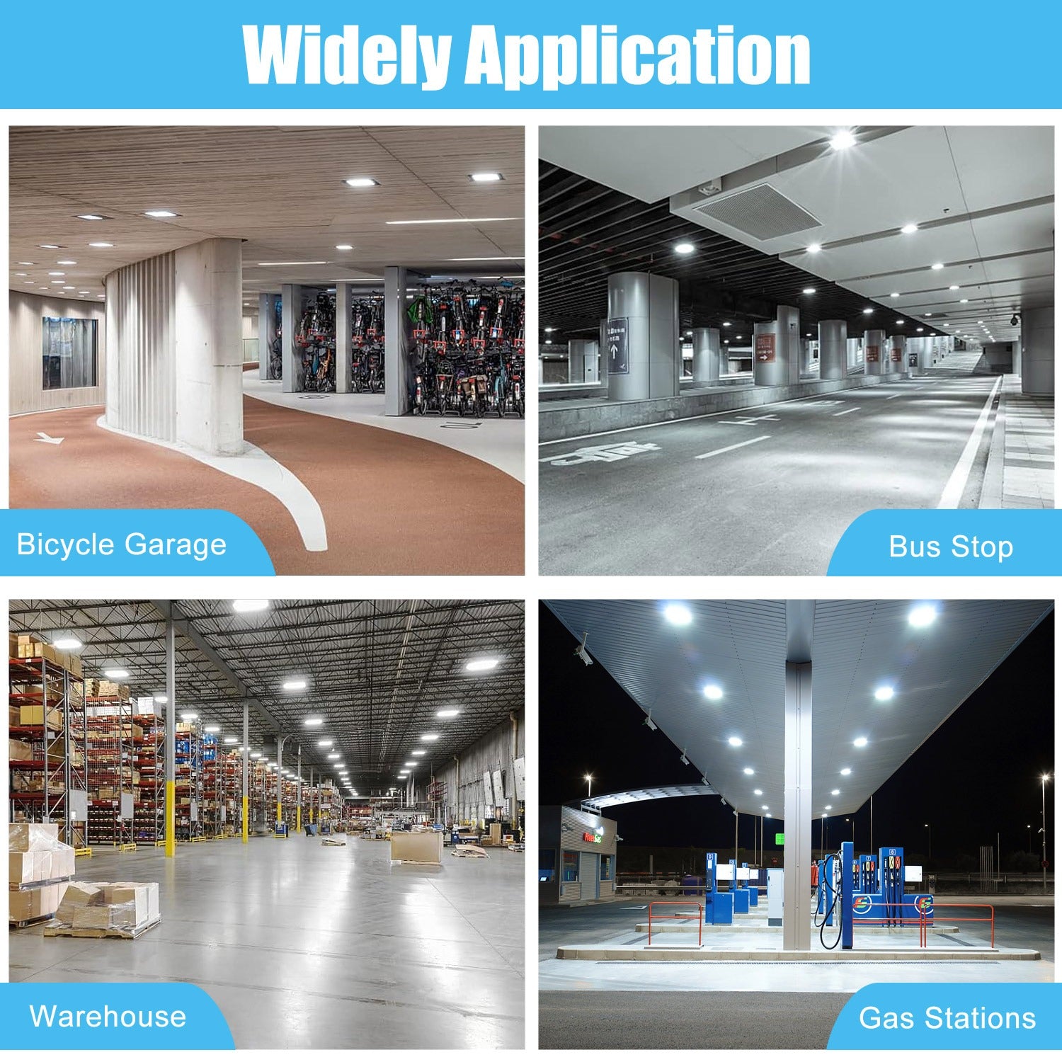 LED canopy light for gas station 60W waterproof