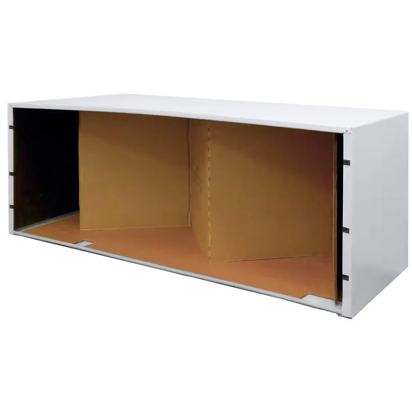 Amana WS900QW-GS Sound Attenuating Insulated PTAC Wall Sleeve | Heavy-Duty Galvanized Steel in Quiet White with Weather Board