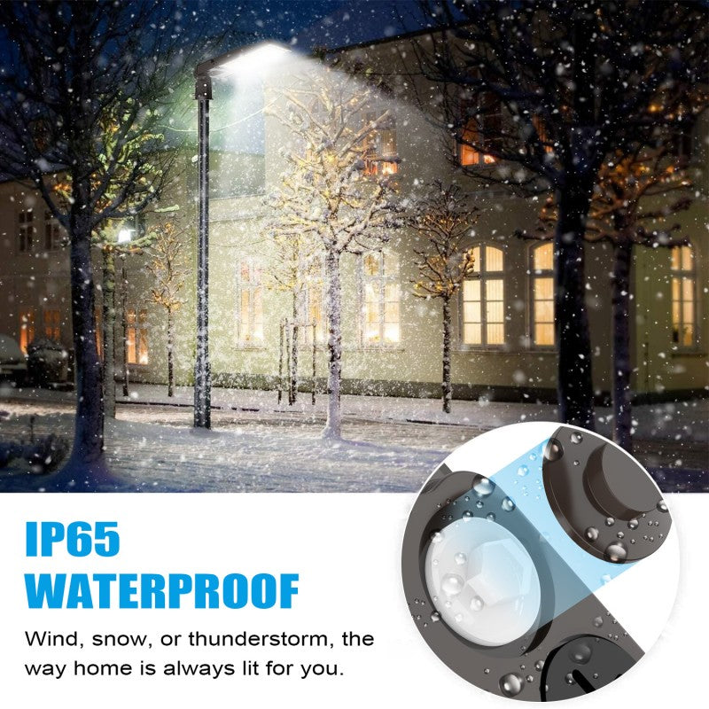 IP65 Waterproof LED Parking Lot Fixture with Universal Mounting