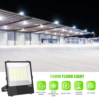 Lush Flood-Pro | 240W Commercial LED Flood Light | 33,600 Lumens