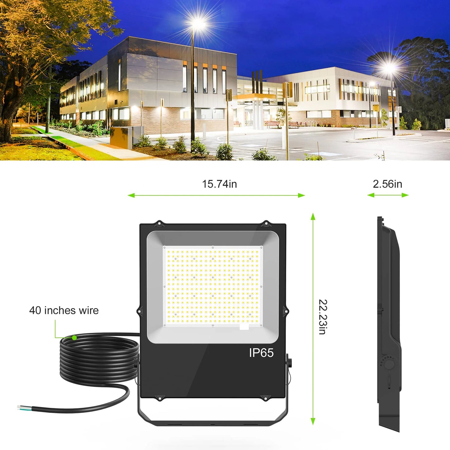 Lush Flood-Pro Prime | 300W Industrial LED Flood Light | 42,000 Lumens