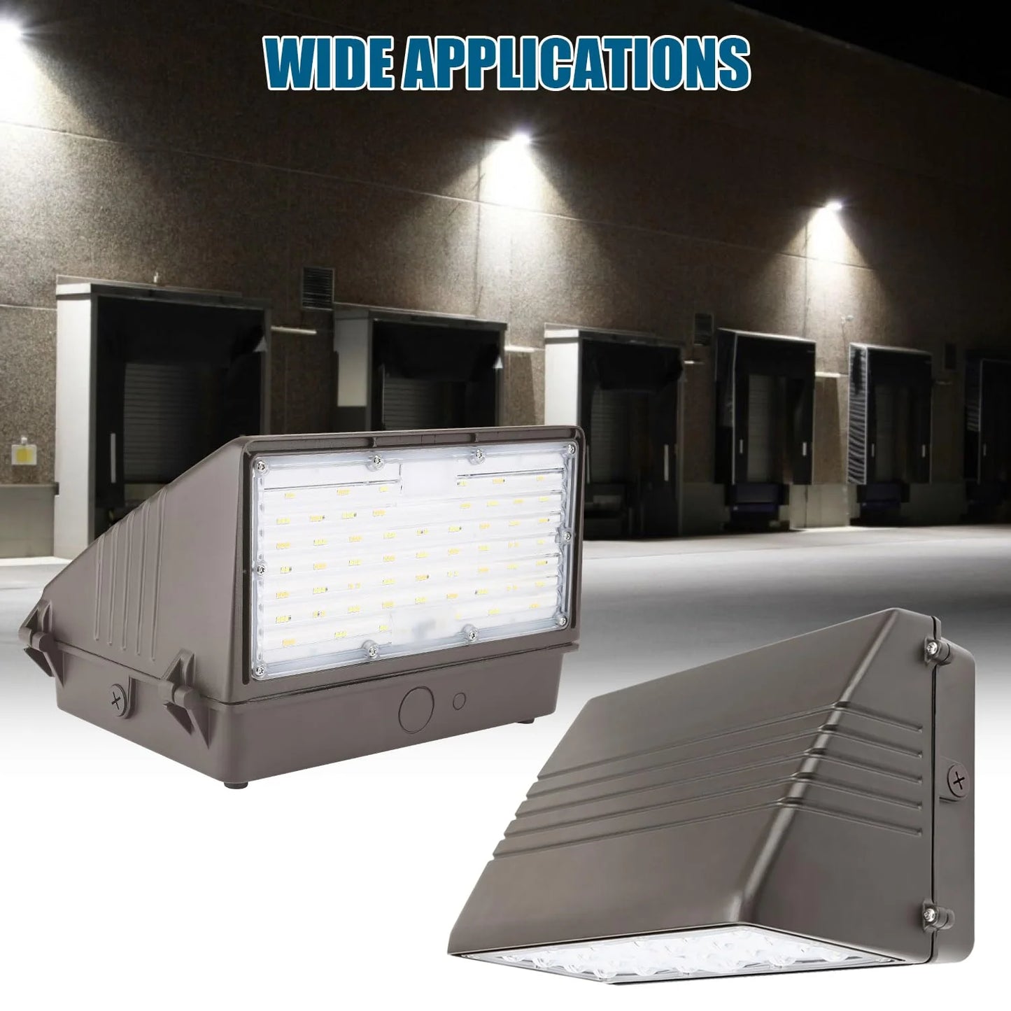 Lush Pro-Wall Prime | Tunable 28W-70W LED Wall Pack | 3-Color Selectable
