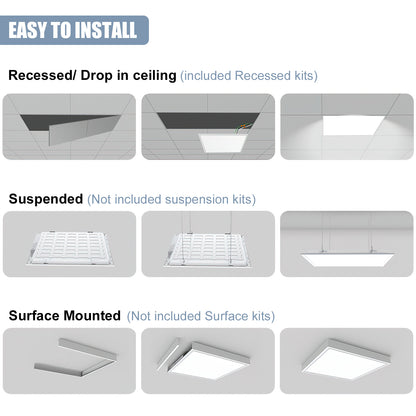 Lush Panel-Pro Ultra | 5-in-1 Tunable LED Flat Panel | 2x2, 1x4, & 2x4 Options