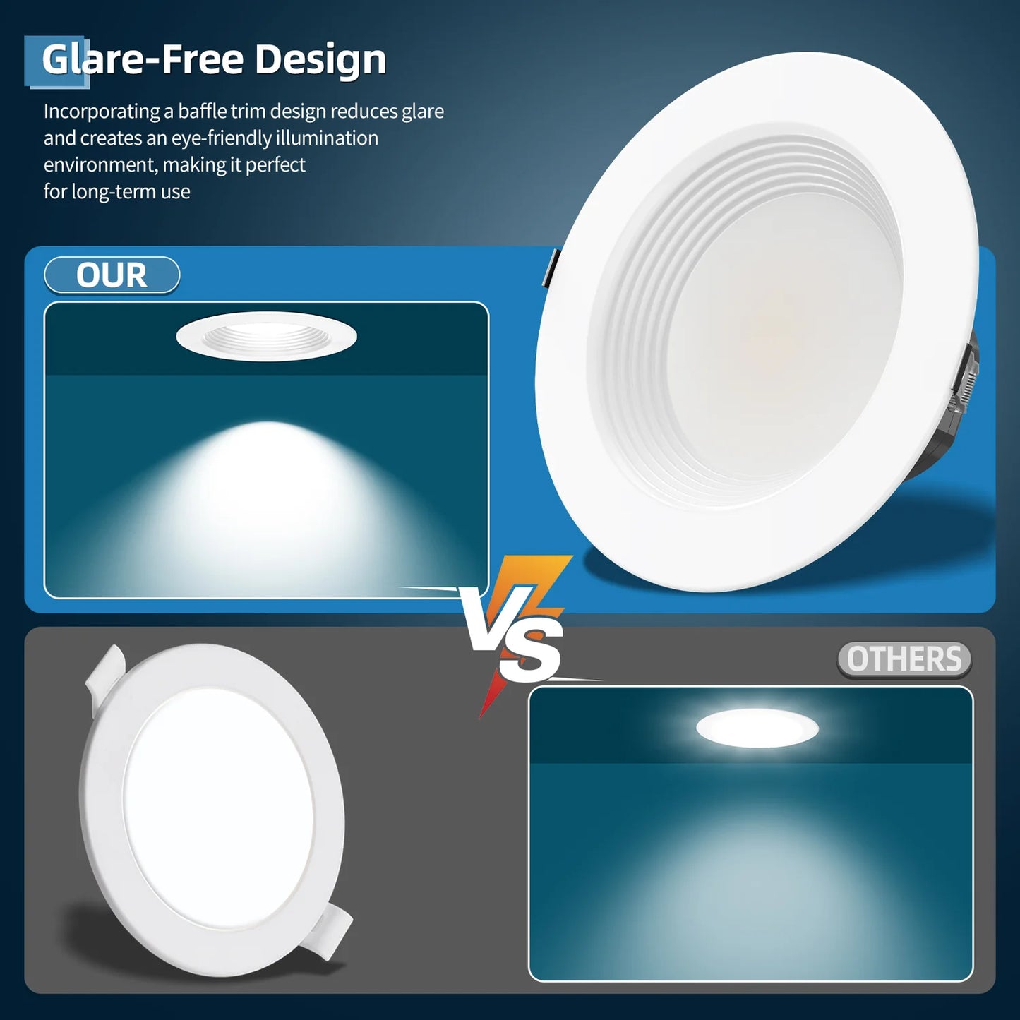 6" LED Commercial Downlight – DNL Series (6-Pack) | Selectable Wattage & CCT