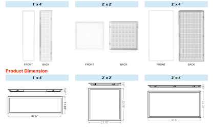 Lush Panel-Pro Ultra | 5-in-1 Tunable LED Flat Panel | 2x2, 1x4, & 2x4 Options