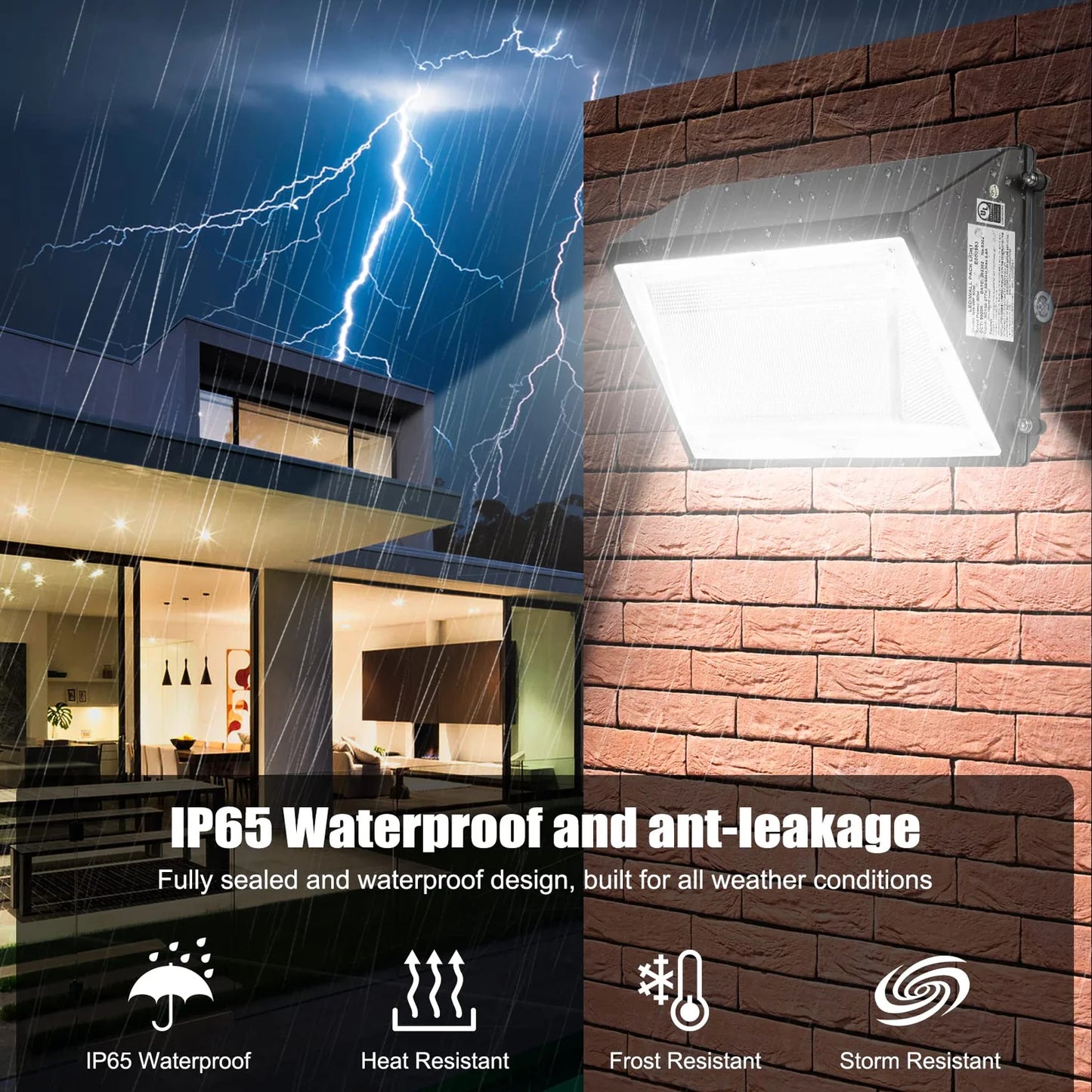 Lush Pro-Wall Prime Select | Tunable 48W-80W LED Wall Pack | 3-Color Selectable