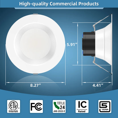 6" LED Commercial Downlight – DNL Series (6-Pack) | Selectable Wattage & CCT