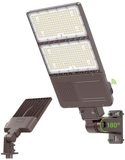 Lush Titan V2 LED Shoebox Light | Tunable Power & CCT | 100W - 320W Industrial Pole Light