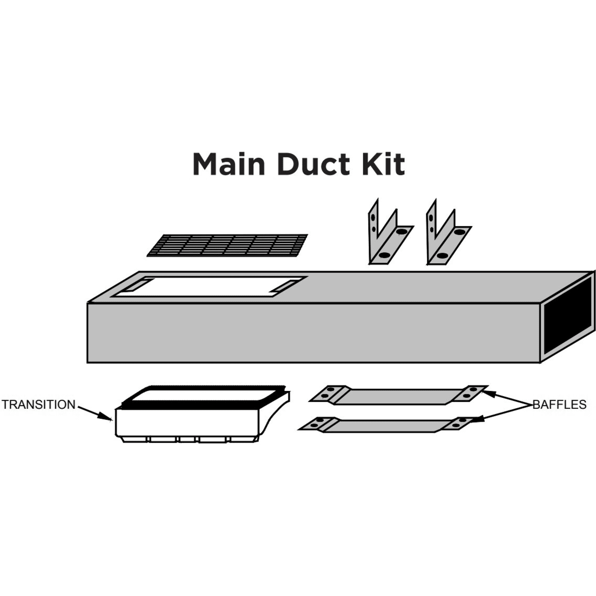 Drawing for Amana MDK01QW sleeve drain kit assembly