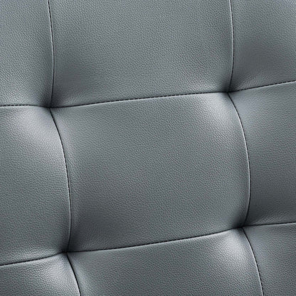 Prim White Armless Mid-Back Office Chair