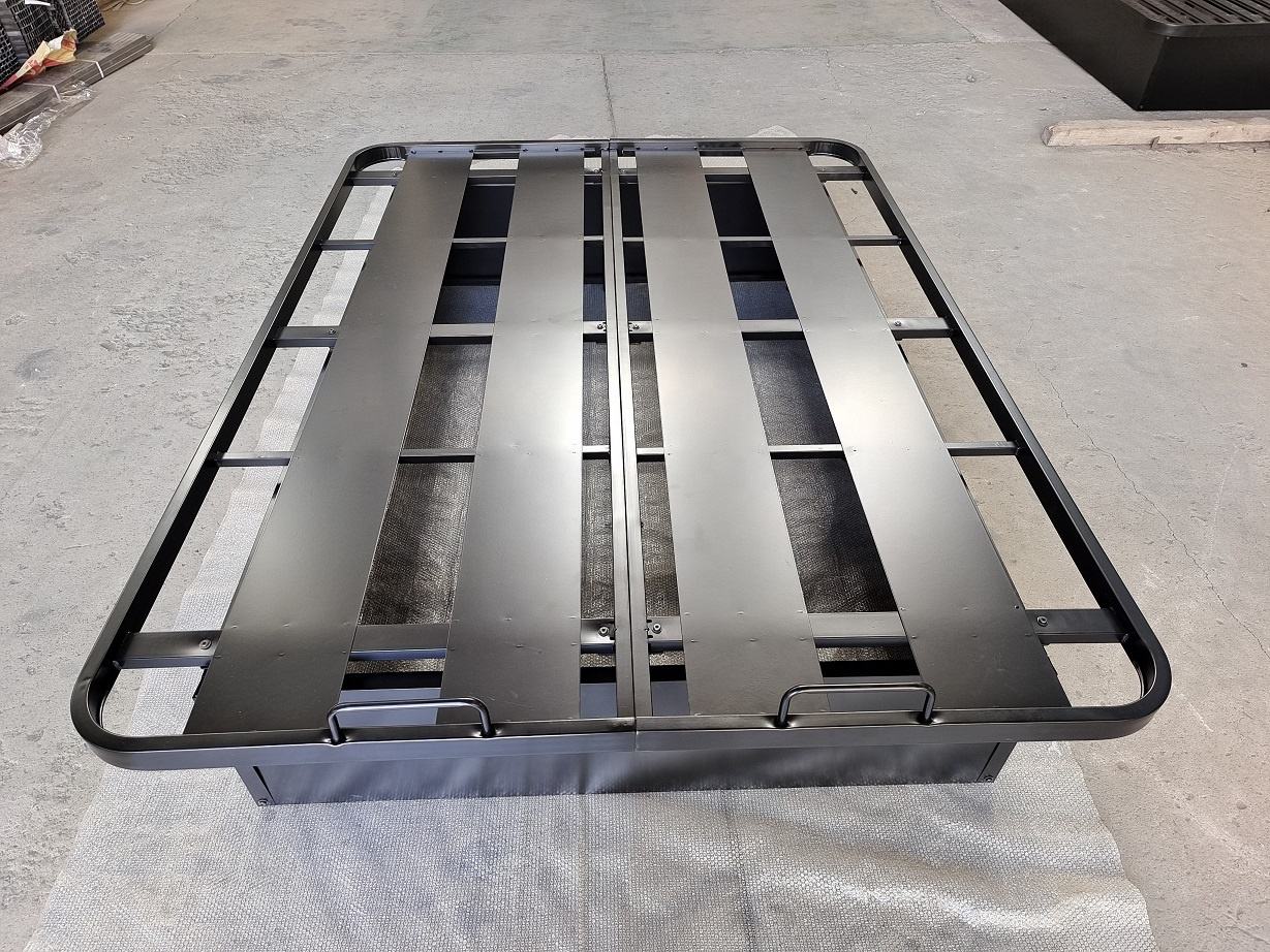 Heavy-Duty Hotel Platform Bed Frame – 600KG Commercial Steel Base (Queen / King / Full XL)