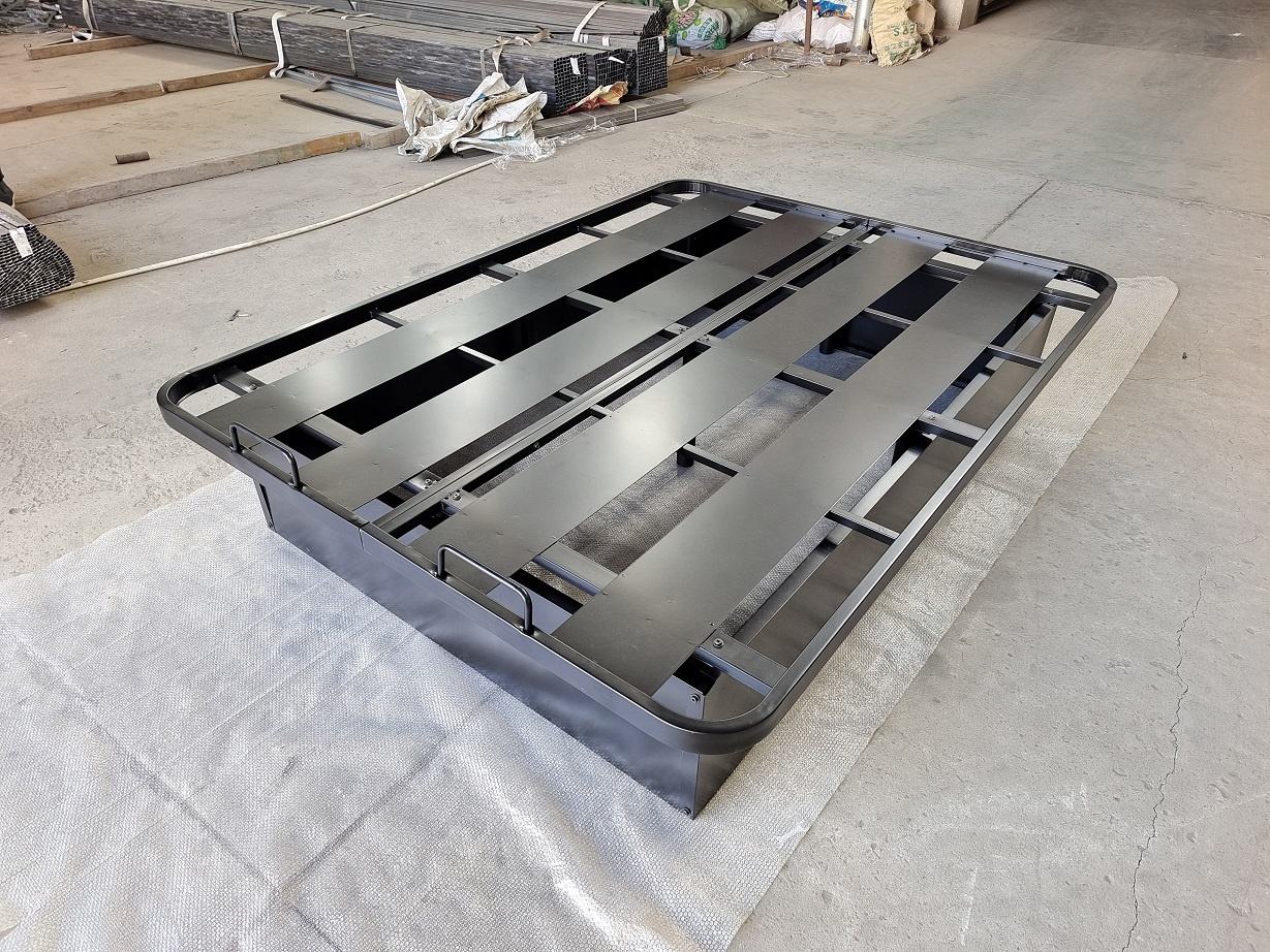 Heavy-Duty Hotel Platform Bed Frame – 600KG Commercial Steel Base (Queen / King / Full XL)