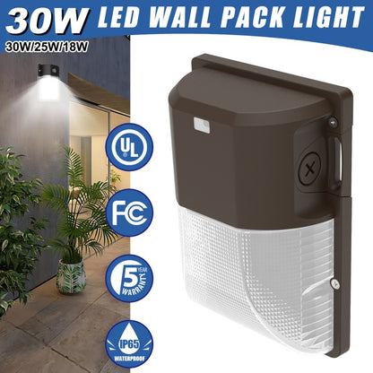 Lush Pro-Wall Mini | Tunable 18W-30W LED Wall Pack | 3-Color Selectable