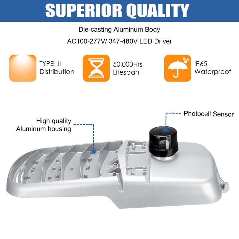 Lush Guardian LED Road & Highway Light | 75W - 150W High-Efficiency Area Lighting