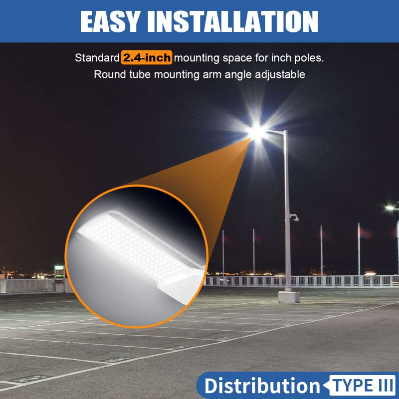 Lush Titan Pro LED Parking Lot Light | 100W-200W Commercial Street & Area Lighting