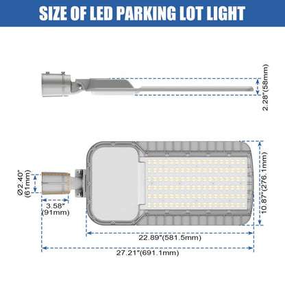 Lush Titan Pro LED Parking Lot Light | 100W-200W Commercial Street & Area Lighting