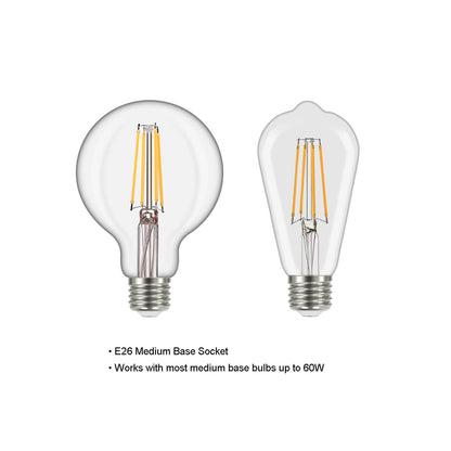 Modern Matte Black 5-Light Edison Chandelier