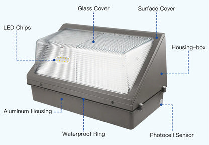 Lush Pro-Wall Max | 150W Industrial LED Wall Pack | 21,000 Lumens
