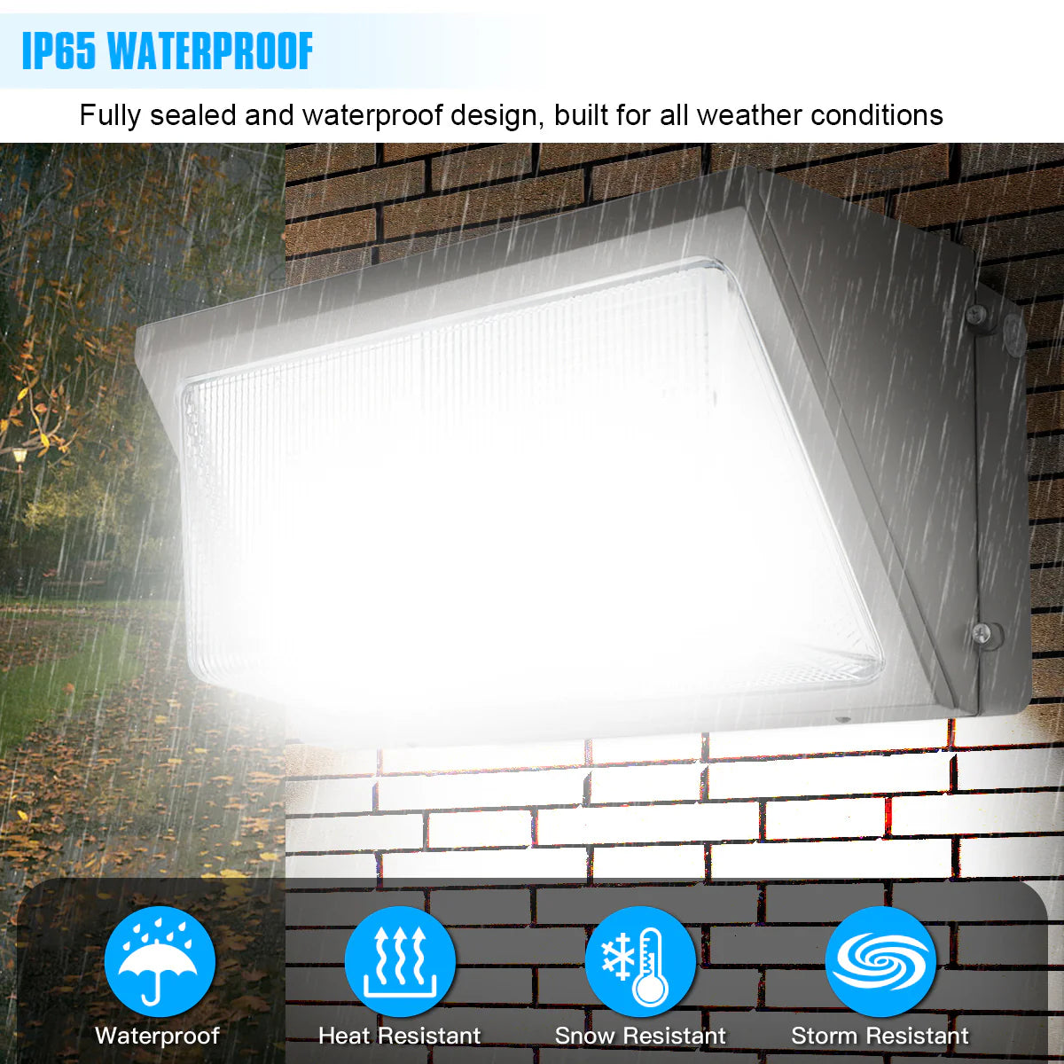 Lush Pro-Wall Prime+ | Tunable 72W-120W LED Wall Pack | 3-Color Selectable