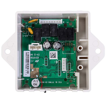Internal electrical junction box view showing mounted Amana GT01H card