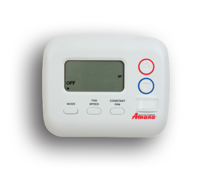 Amana DSA02NO Wireless Non-Programmable Digital Wall Thermostat | Battery-Powered 2-Way RF Control for J-Series & K-Series PTAC Systems
