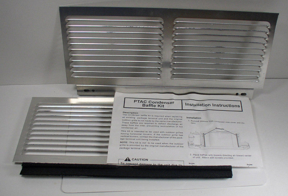 Amana DGK1B commercial architectural louvered aluminum exterior grille front view