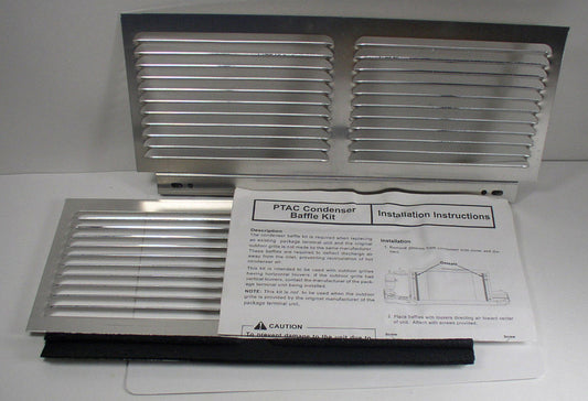 Amana DGK1B commercial architectural louvered aluminum exterior grille front view
