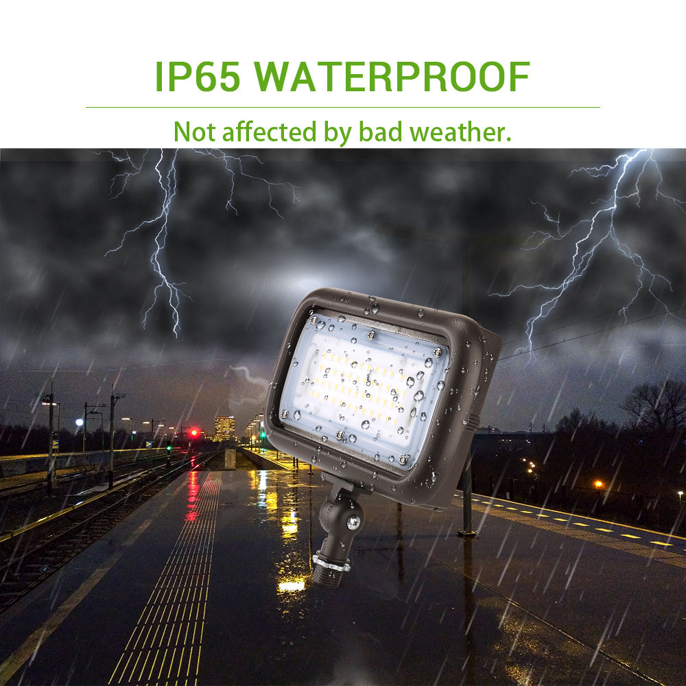 Lush Flood-Pro Knuckle | 15W-45W Adjustable LED Flood Light | 1/2" Knuckle Mount