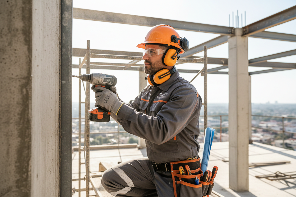 Installer picture on site 