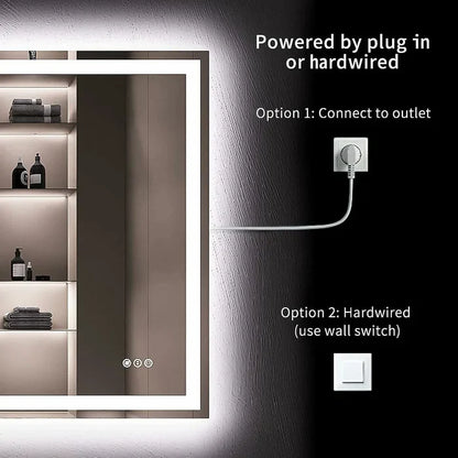 LED Bathroom Mirror – Backlit + Front Lit | Commercial Grade | Hospitality