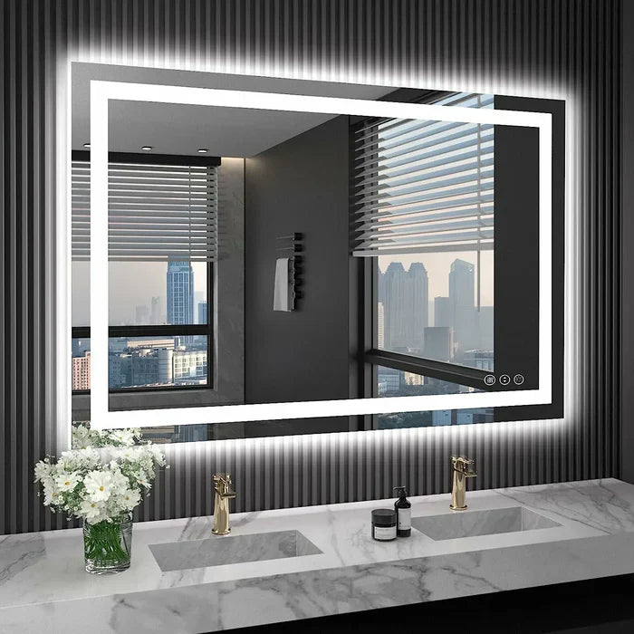 LED Bathroom Mirror – Backlit + Front Lit | Commercial Grade | Hospitality