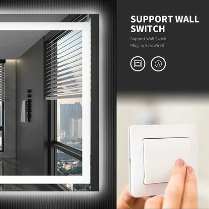 LED Bathroom Mirror – Backlit + Front Lit | Commercial Grade | Hospitality