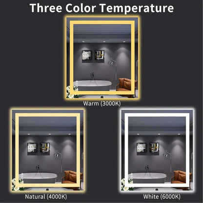 LED Bathroom Mirror – Backlit + Front Lit | Commercial Grade | Hospitality