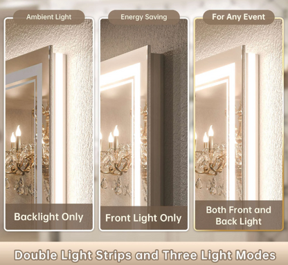 Rectangular Front & Backlit Commercial LED Vanity Mirror for Motel | LG035