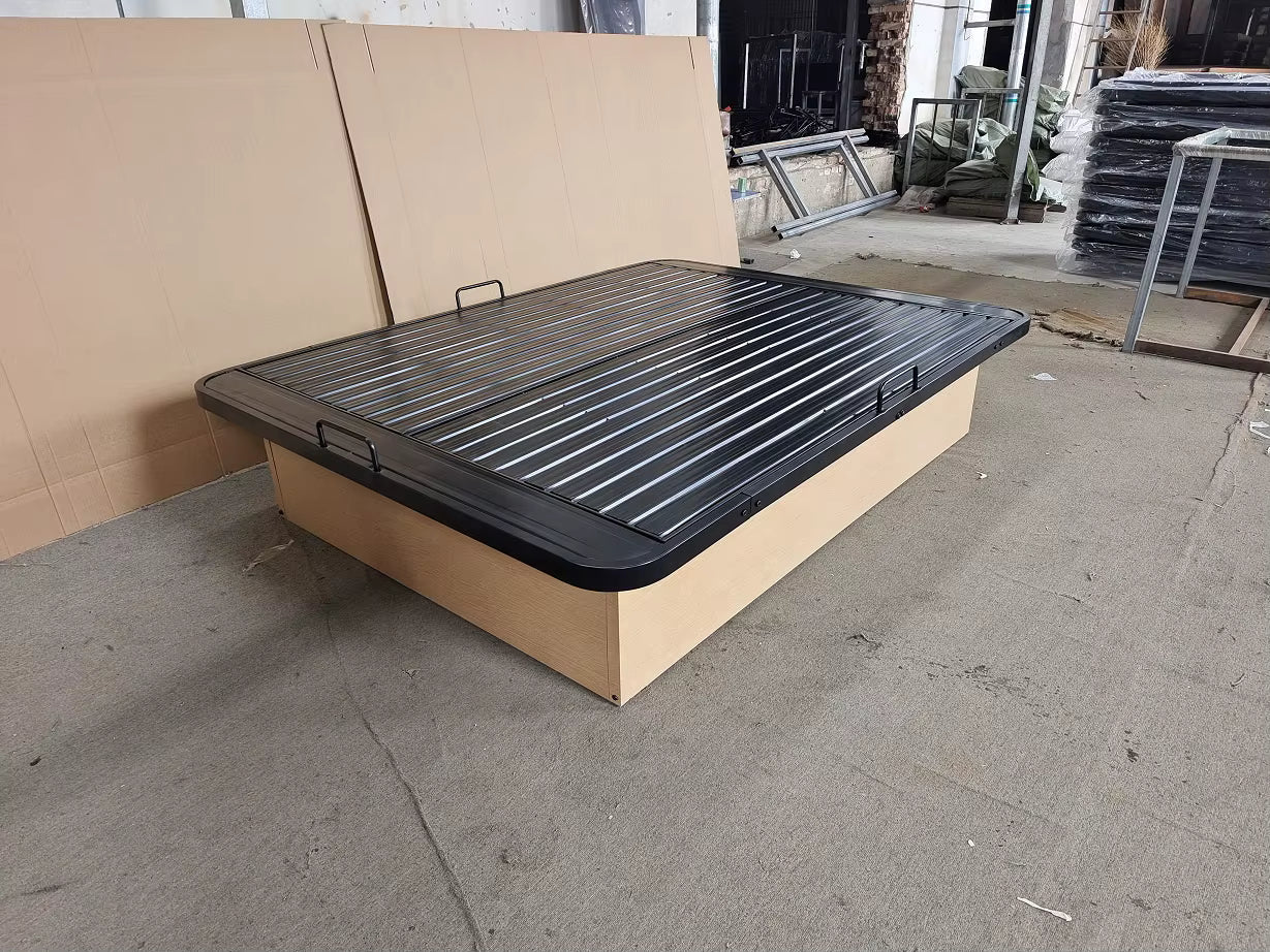 Commercial Metal Hotel Bed Frame – Modern Heavy-Duty Steel Platform (300KG Capacity)